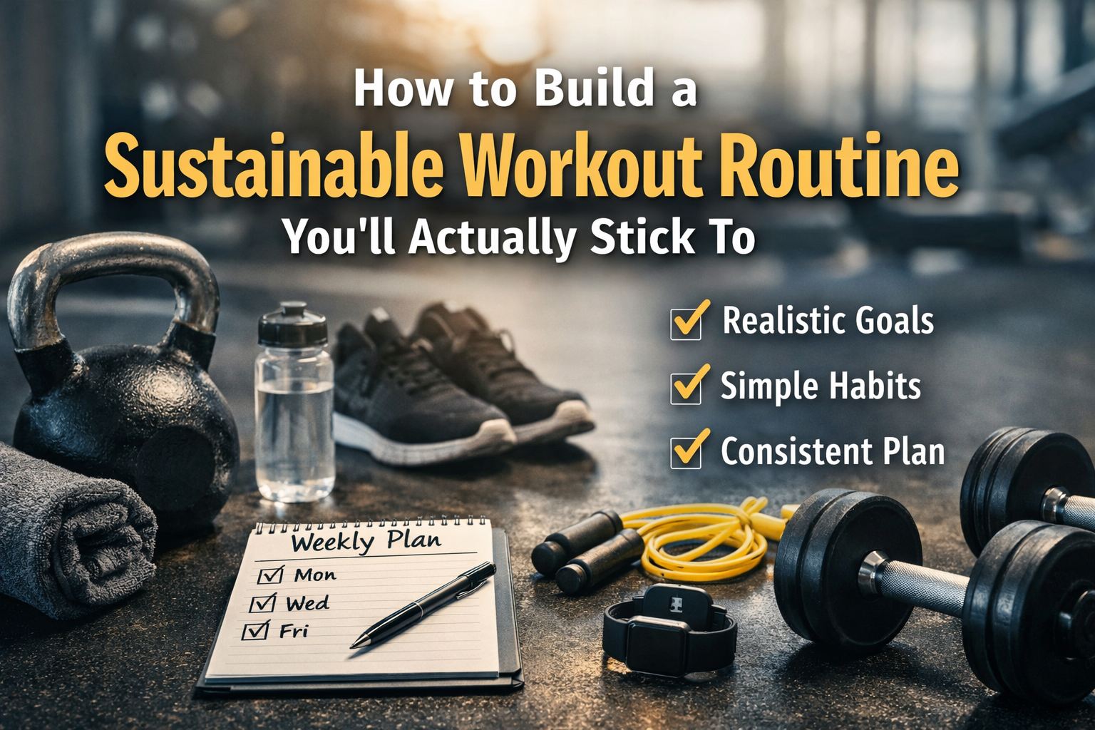 How To Build A Sustainable Workout Routine You'll Actually Stick To