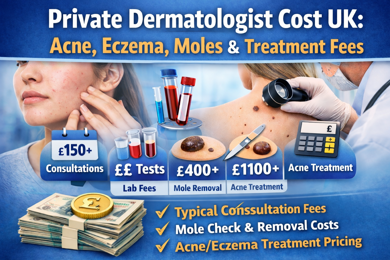 Private Dermatologist Cost UK Acne, Eczema, Moles, And Typical Treatment Fees