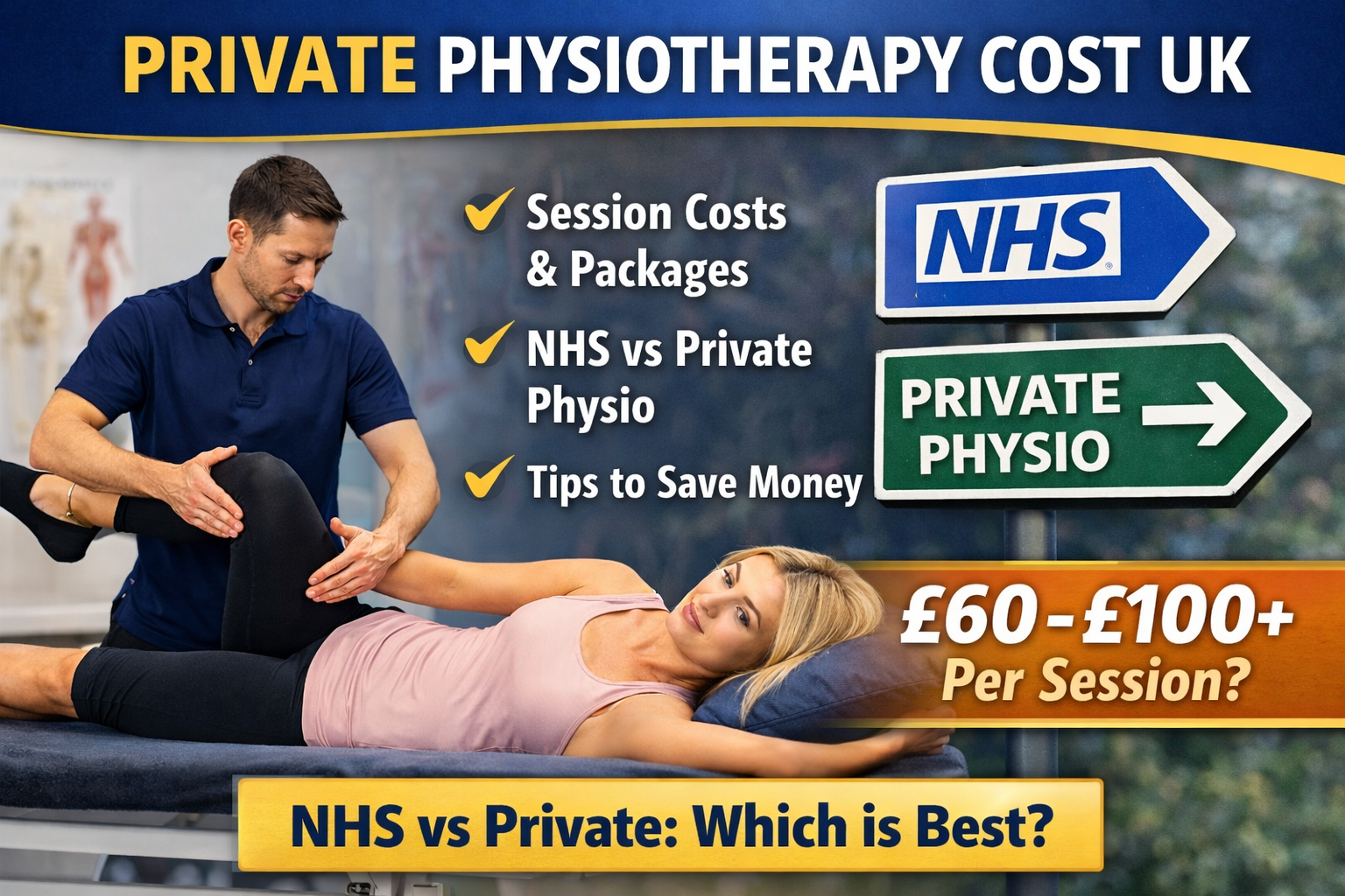 Private Physiotherapy Cost UK Session Prices, Packages, And NHS Vs Private