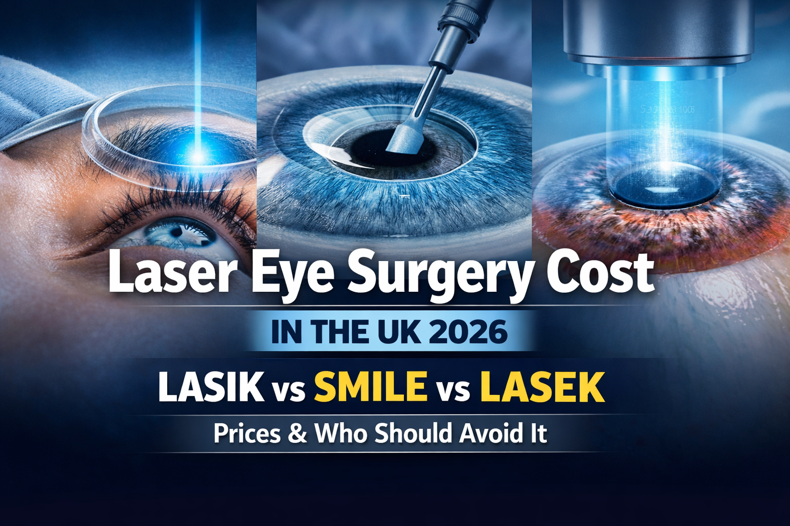 Laser Eye Surgery Cost In The UK 2026 LASIK vs SMILE vs LASEK, Real Prices, And Who Should Avoid It