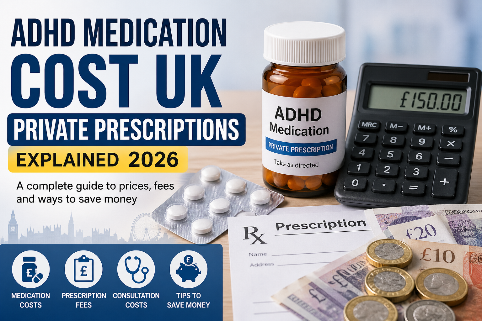 ADHD Medication Cost UK Private Prescriptions Explained 2026