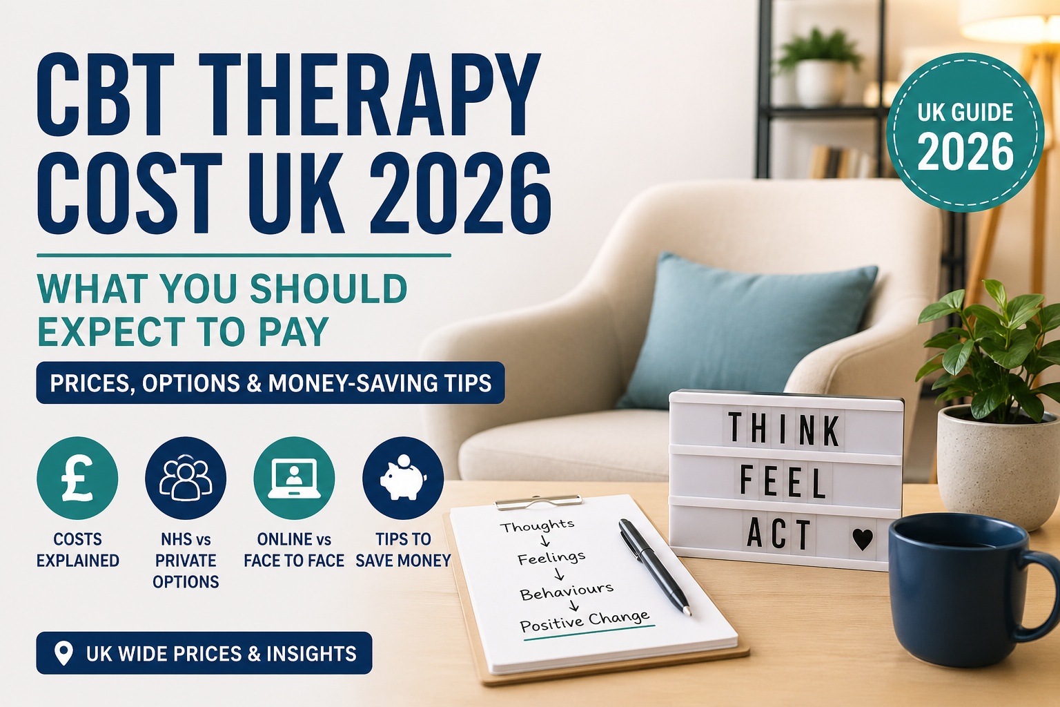 CBT Therapy Cost UK 2026 What You Should Expect To Pay