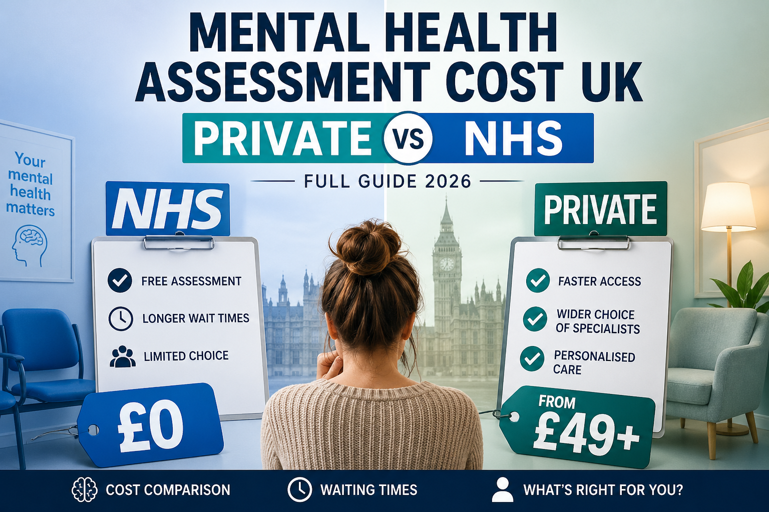 Mental Health Assessment Cost UK Private Vs NHS Full Guide 2026