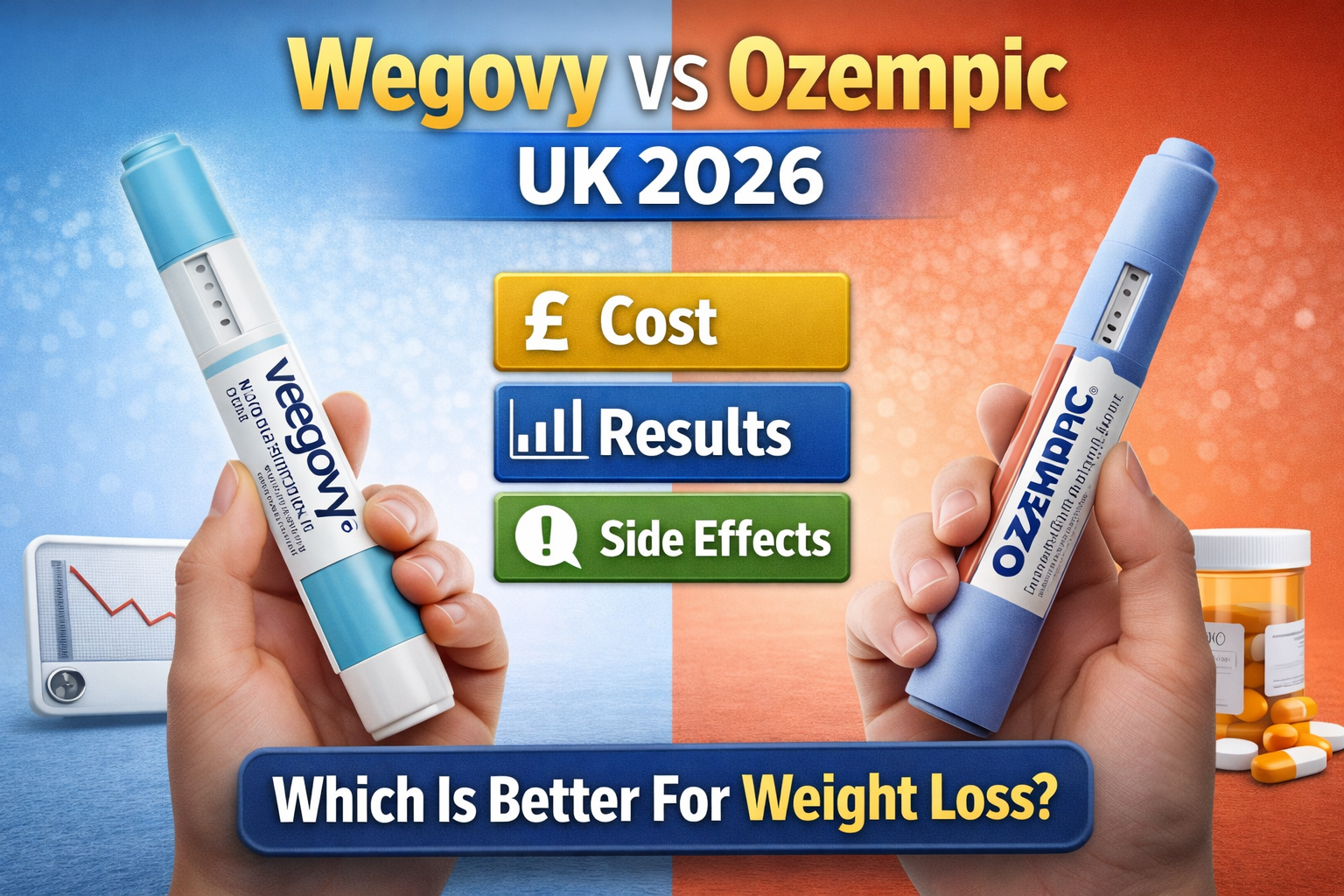 Wegovy vs Ozempic UK 2026 Cost, Results, Side Effects and Which Is Better For Weight Loss