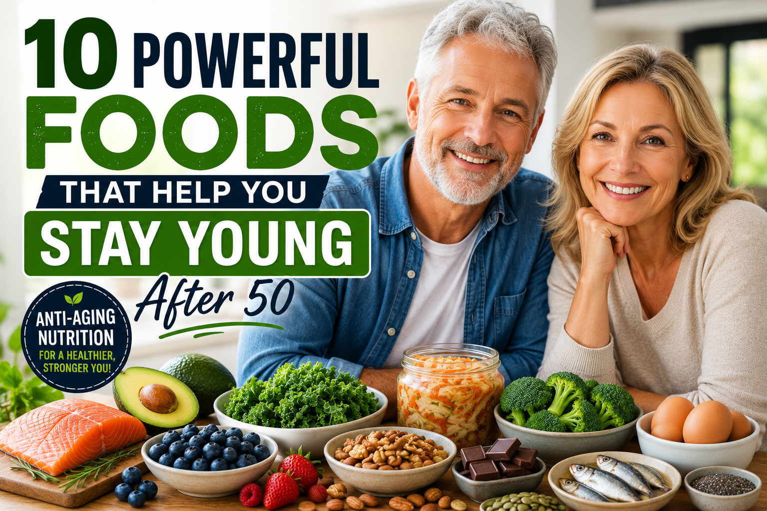 10 Powerful Foods That Help You Stay Young After 50