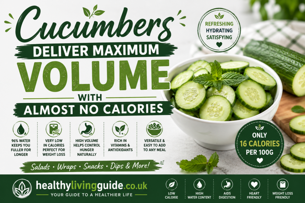 Cucumbers Deliver Maximum Volume With Almost No Calories