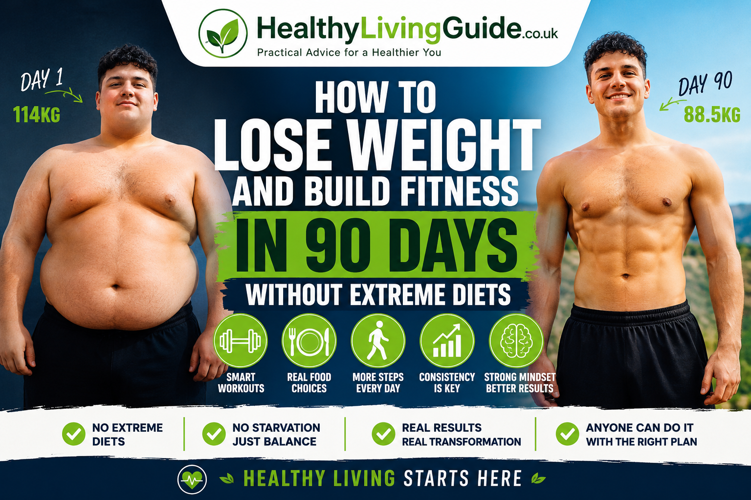 How To Lose Weight And Build Fitness In 90 Days Without Extreme Diets