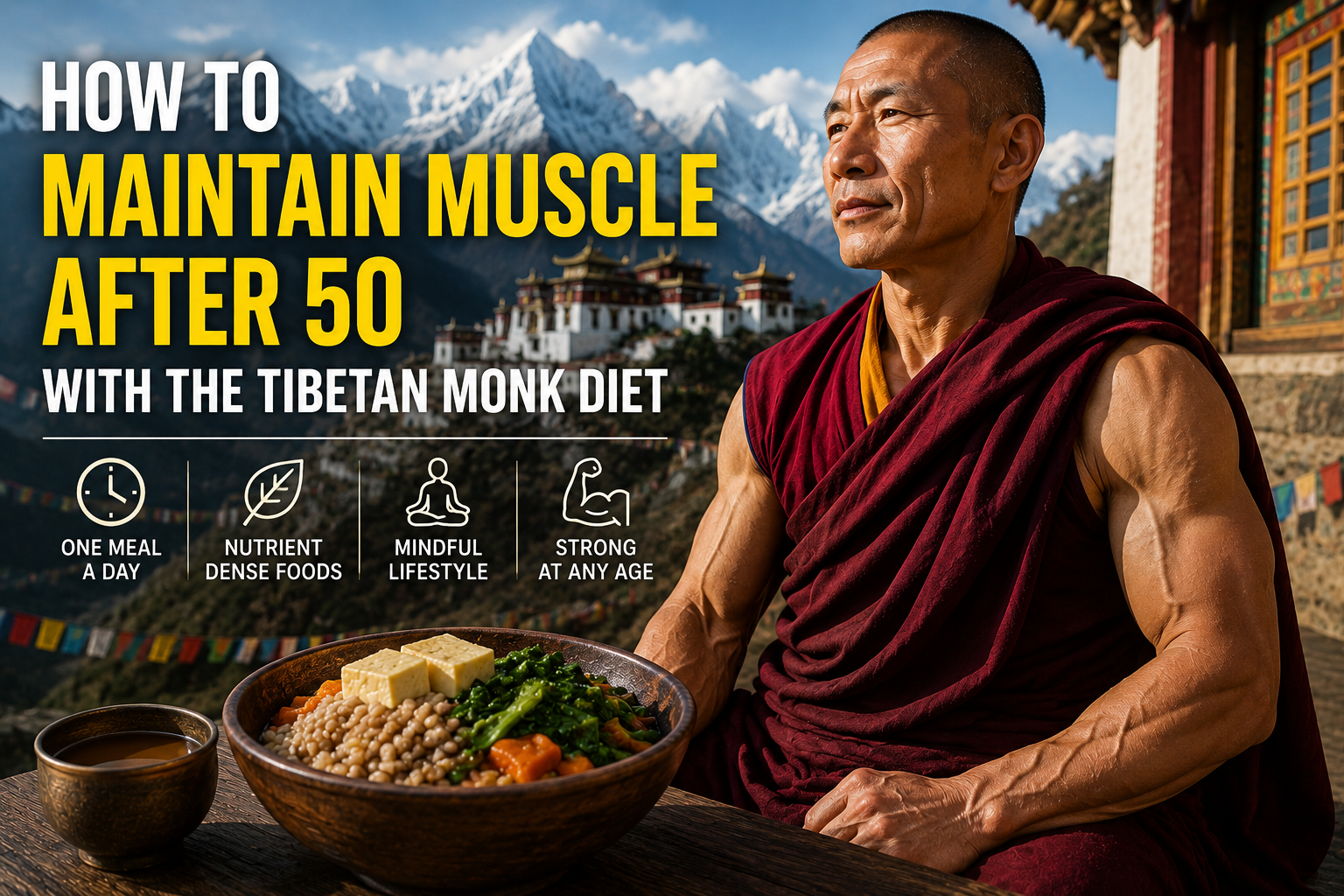 How To Maintain Muscle After 50 With The Tibetan Monk Diet