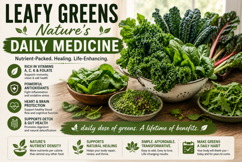 Leafy Greens Nature’s Daily Medicine