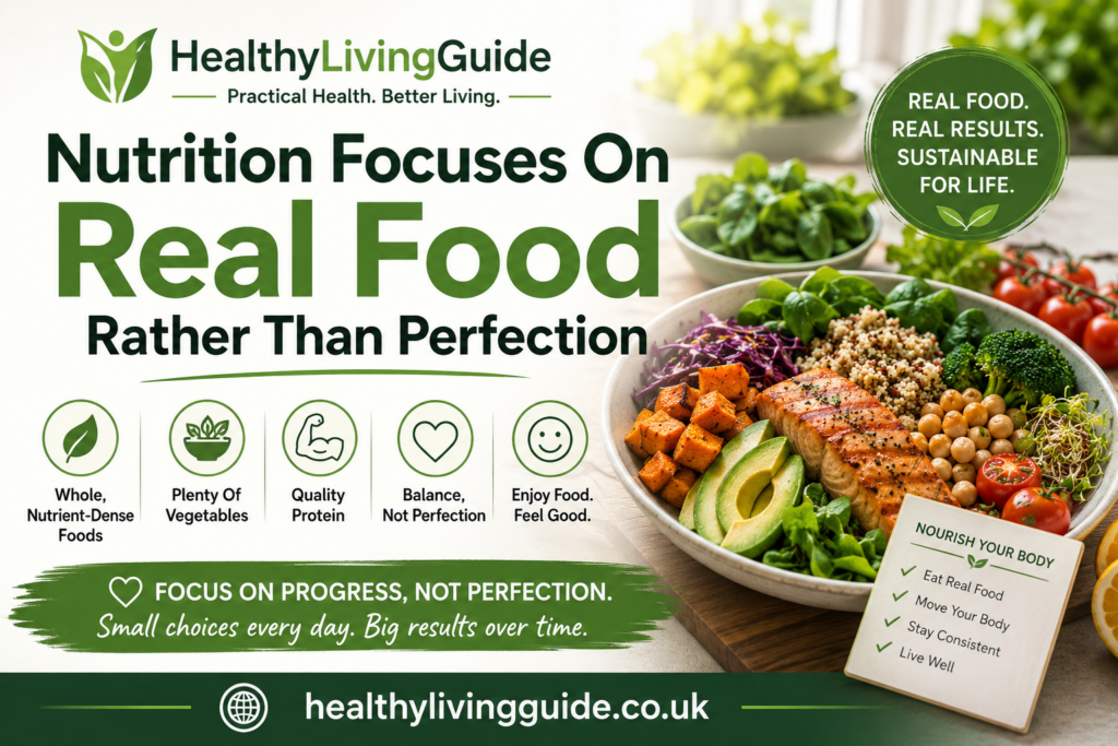 Nutrition Focuses On Real Food Rather Than Perfection