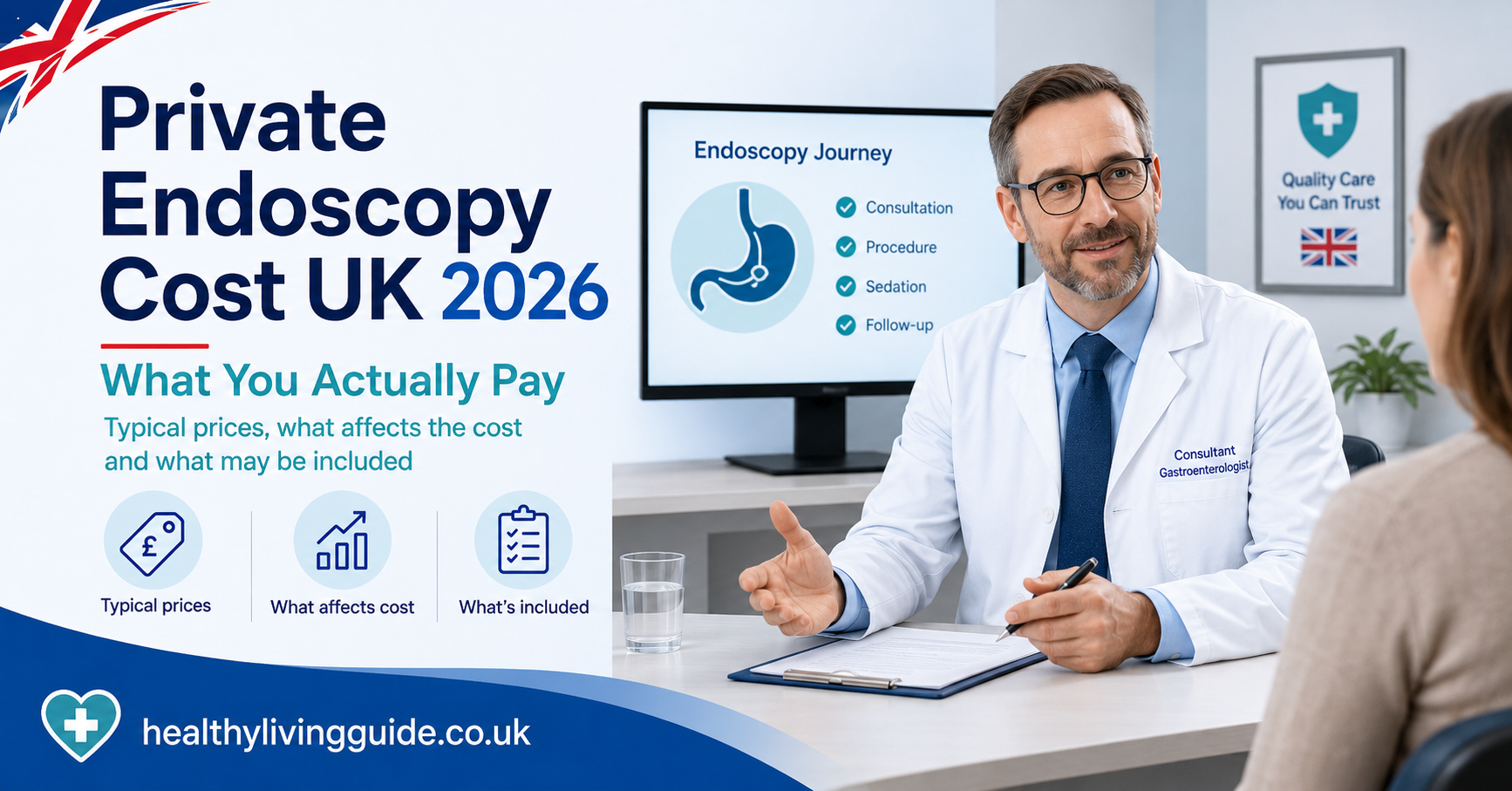 Private Endoscopy Cost UK 2026 What You Actually Pay