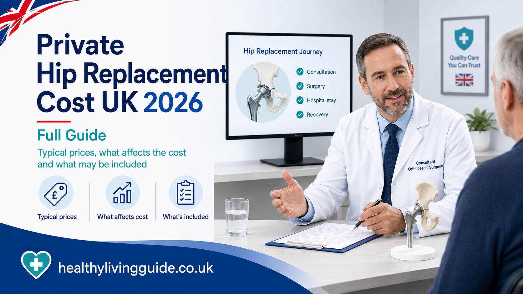 Private Hip Replacement Cost UK 2026 Full Guide