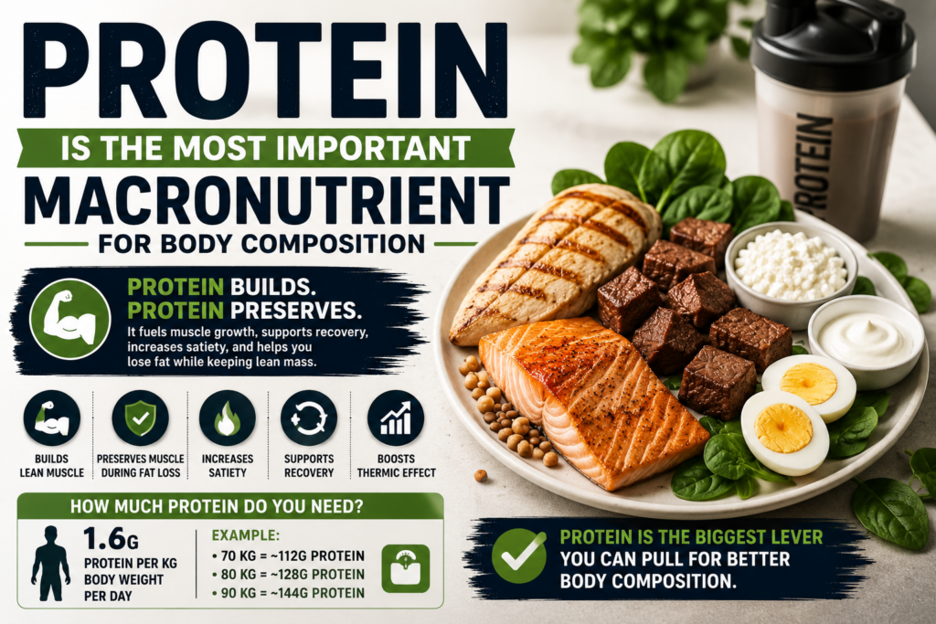 Protein Is The Most Important Macronutrient For Body Composition