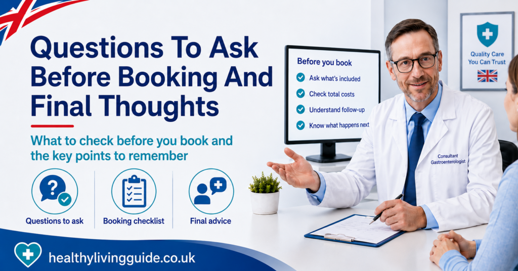 Questions To Ask Before Booking And Final Thoughts