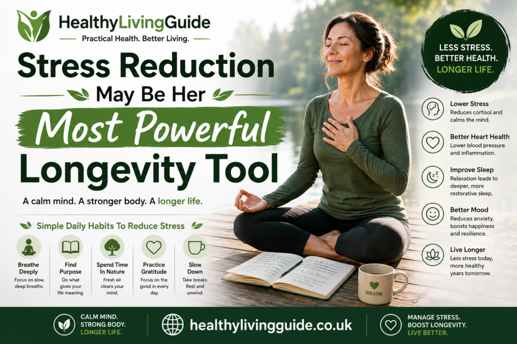 Stress Reduction May Be Her Most Powerful Longevity Tool