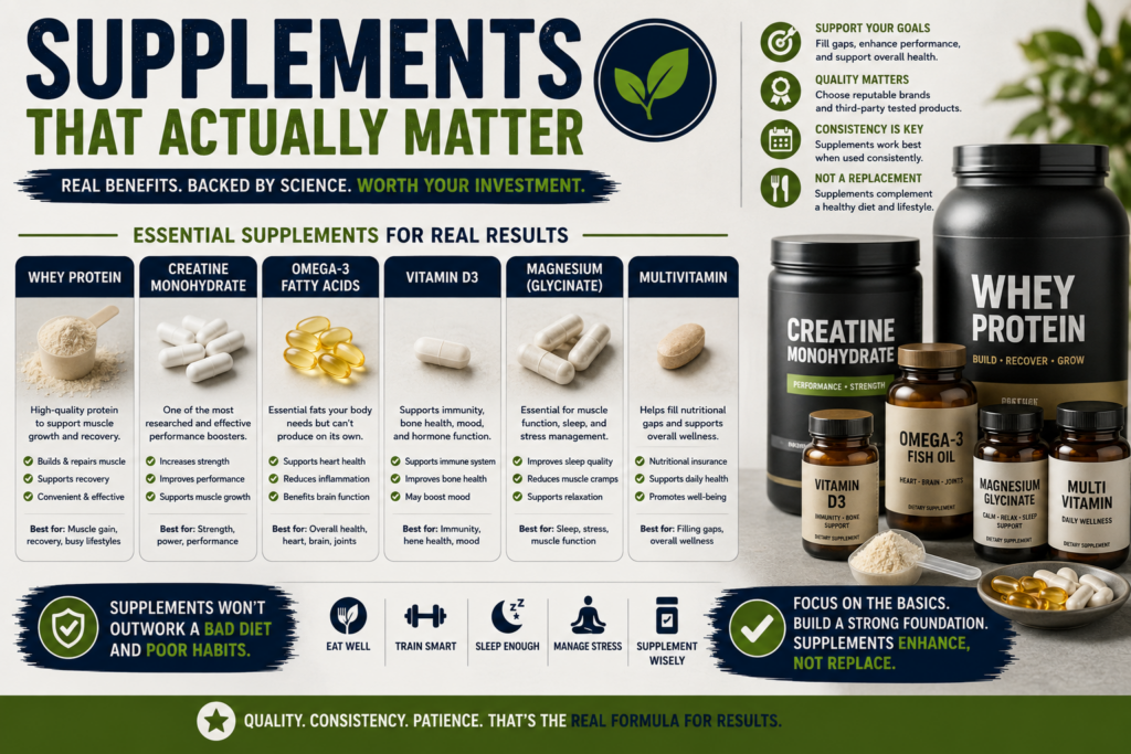 Supplements That Actually Matter