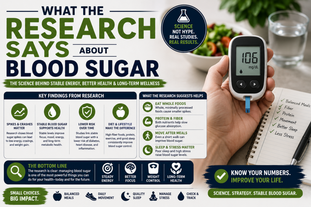 What The Research Says About Blood Sugar