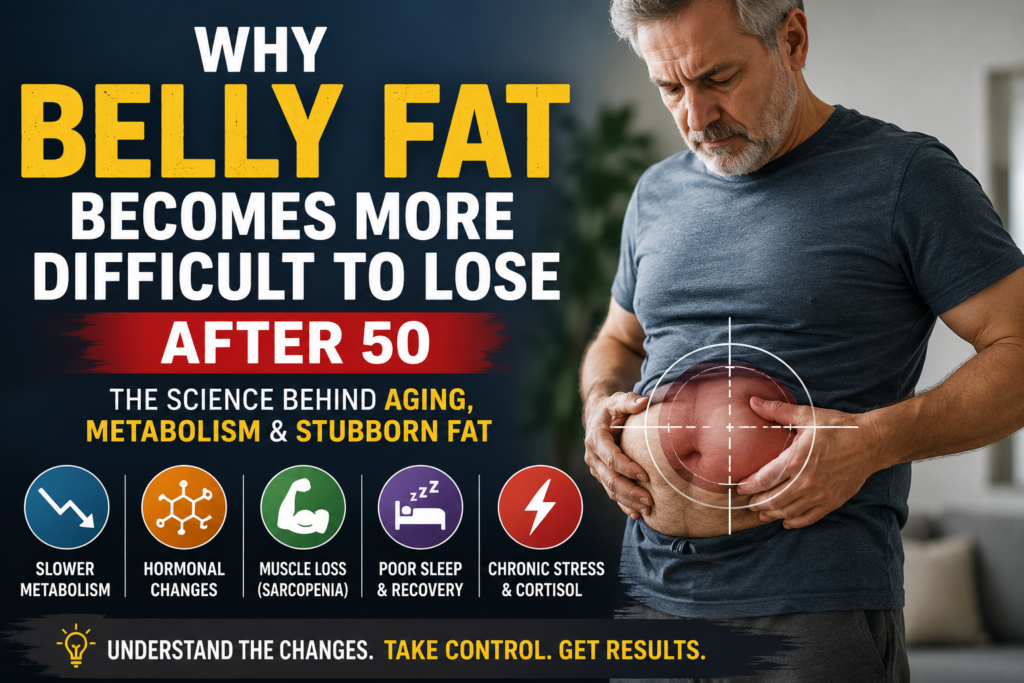 Why Belly Fat Becomes More Difficult To Lose After 50