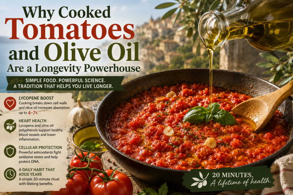 Why Cooked Tomatoes And Olive Oil Are A Longevity Powerhouse