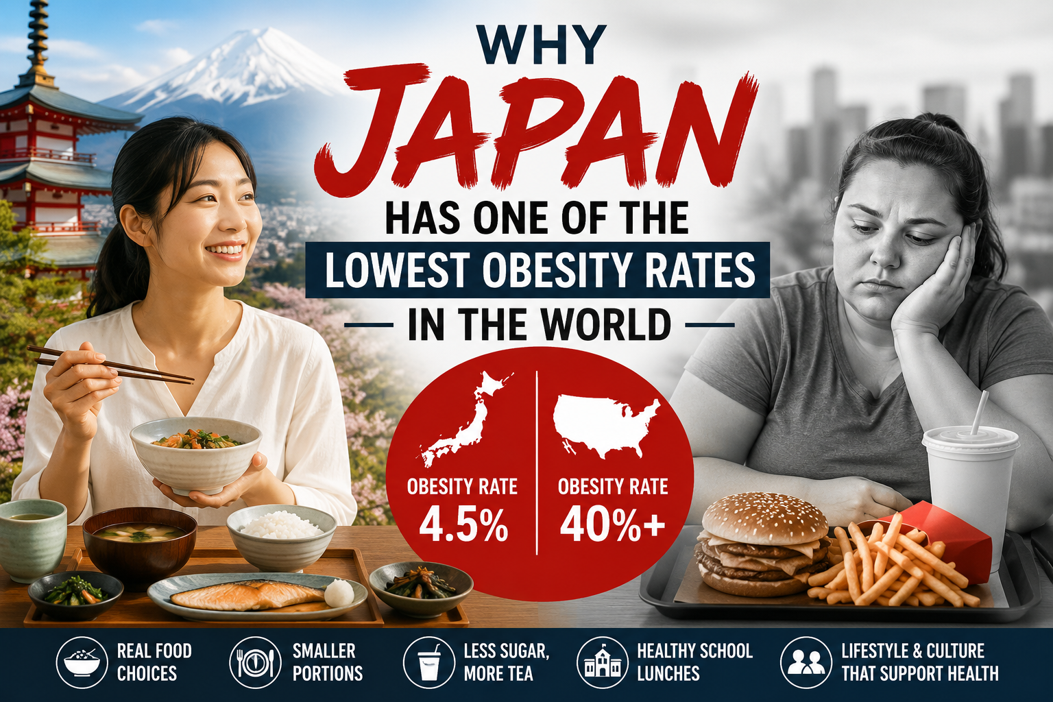 Why Japan Has One Of The Lowest Obesity Rates In The World
