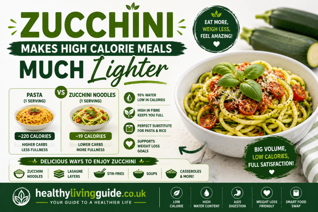 Zucchini Makes High Calorie Meals Much Lighter