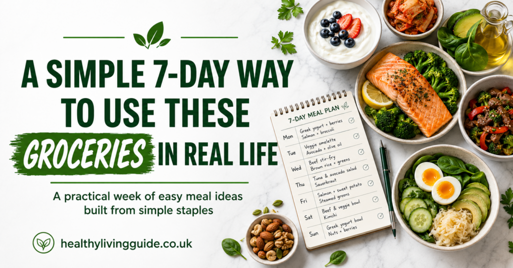 A Simple 7-Day Way To Use These Groceries In Real Life