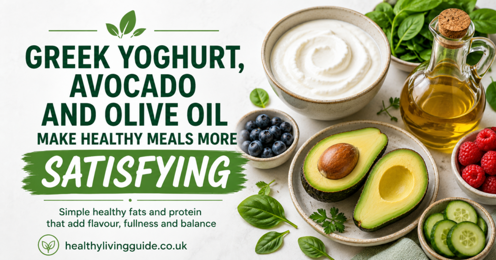Greek Yoghurt, Avocado And Olive Oil Make Healthy Meals More Satisfying
