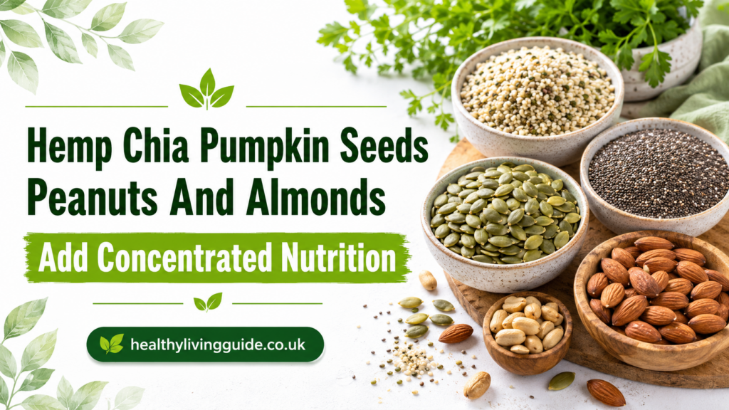 Hemp Chia Pumpkin Seeds Peanuts And Almonds Add Concentrated Nutrition