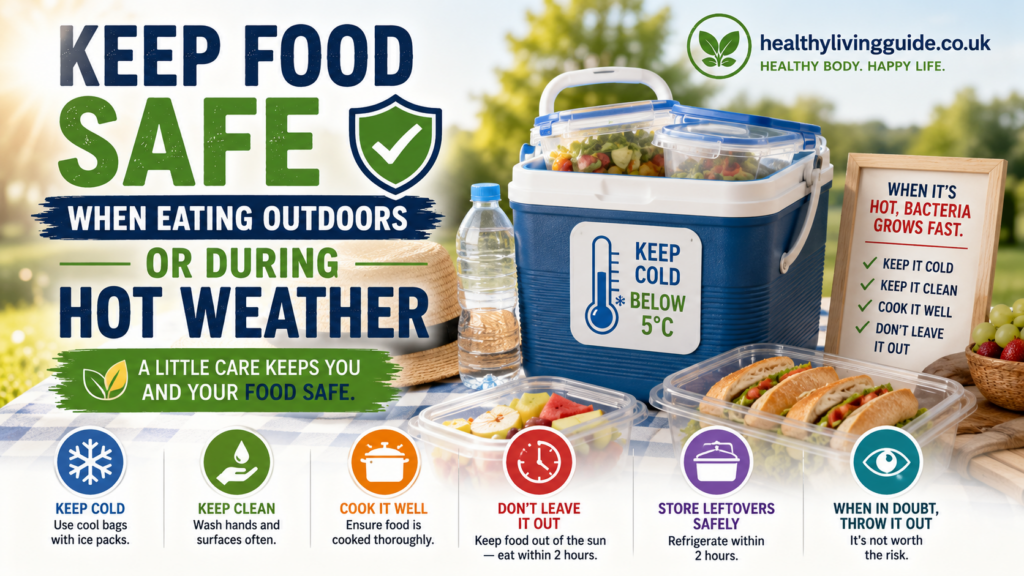 Keep Food Safe When Eating Outdoors Or During Hot Weather