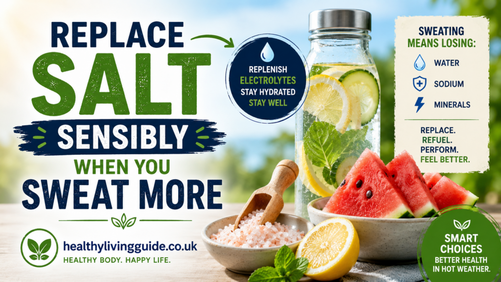 Replace Salt Sensibly When You Sweat More